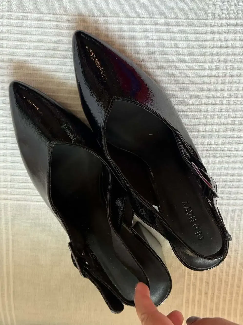 Old Navy Slingback Heel Size 7 Black Patent